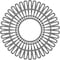 Ekena Millwork Cornelius Architectural Grade PVC Pierced Ceiling Medallion, Nickel, 22"OD x 8 1/8"ID x 3/4"P CMPP22CRSNI - alternate 1